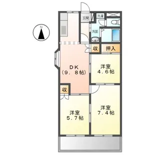 ガーデンコーポANO【1階】の間取り