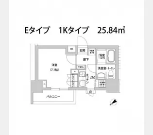 メトロステージ上野【12階】の間取り