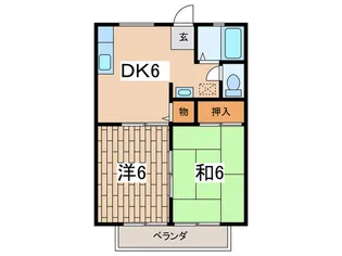 クレベール大和【2階】の間取り
