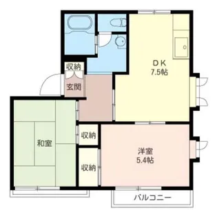 サンモール松風【2階】の間取り