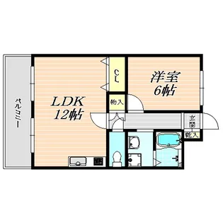 メゾンド大淀【4階】の間取り