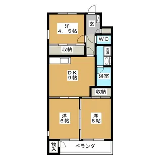 ミナミロイヤルハイツ【1階】の間取り