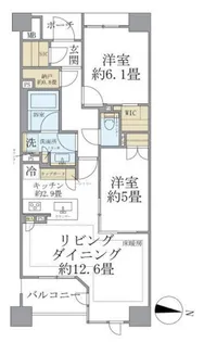 Brillia WELLITH文京千駄木【4階】の間取り