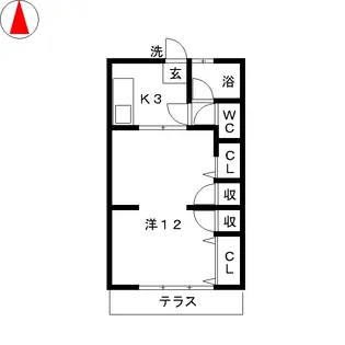 薬円台ハイツ【1階】の間取り