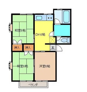 フローラルハイツ【2階】の間取り