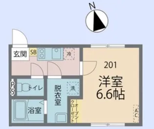 カインドネス志木【2階】の間取り