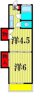 第1平野ハイツ【2階】の間取り