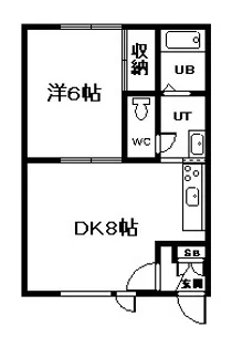 アイリス1・7【2階】の間取り