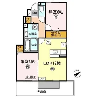 ファーシルB棟【1階】の間取り