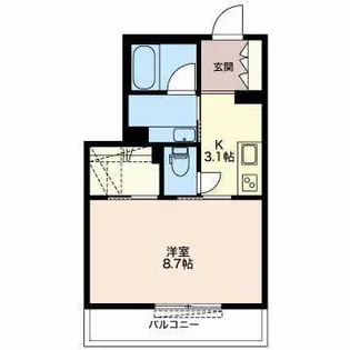 ロータスプランシェ向山【2階】の間取り