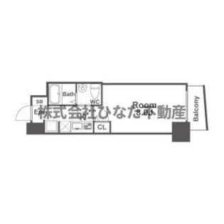 SERENITE堺筋本町SUD【7階】の間取り