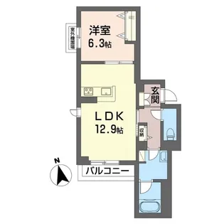 アルフラット【3階】の間取り