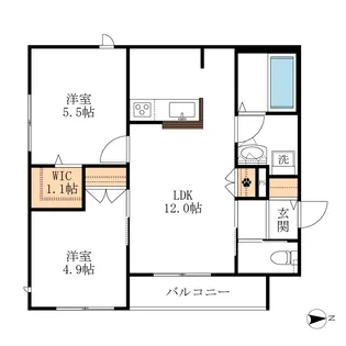 コンフォート中葛西【1階】の間取り