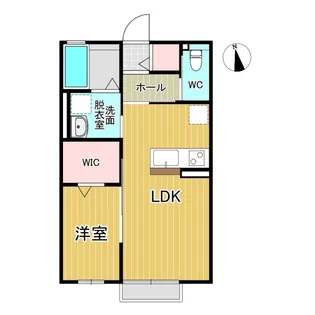 ディアコートC【1階】の間取り