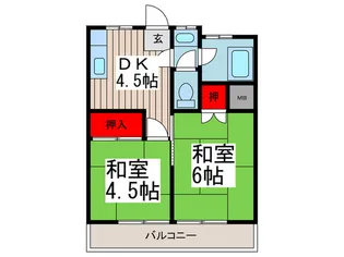 コーポ鈴木【3階】の間取り