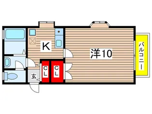コットンハウスC棟【1階】の間取り
