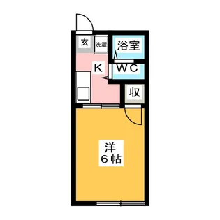 シティハイムクレドール【1階】の間取り