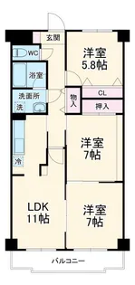 グランドヒル高橋【2階】の間取り