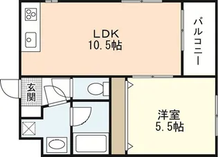 メープルリーフコート【2階】の間取り