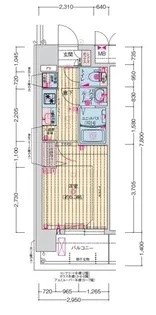 プレサンス森ノ宮 THEゲート【3階】の間取り