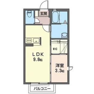 ヴァンクールII【2階】の間取り