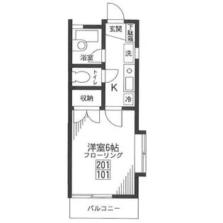 NMフラット【2階】の間取り