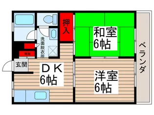 第2千裕ハイツ【2階】の間取り