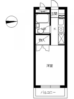 スカイコート京王多摩川【1階】の間取り