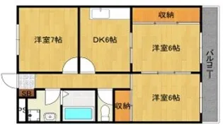YKRシャンボール【2階】の間取り