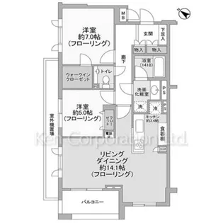 ディアナコート高輪【3階】の間取り
