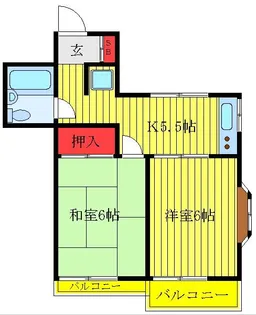 サンヒルズエコー【1階】の間取り