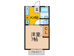 ハラハイツ2【2階】の間取り