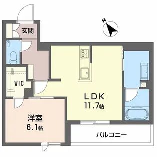 ラ ピエノ【4階】の間取り