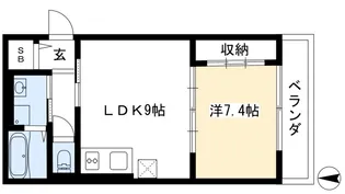グランエミシス等持院【3階】の間取り