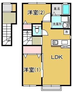 プレステージI【2階】の間取り
