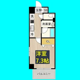 CITY SPIRE 名駅前【9階】の間取り