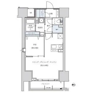 パークアクシス新栄【14階】の間取り
