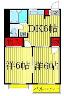 プランドールB棟【1階】の間取り