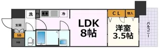 ファステート名古屋駅前アルティス【6階】の間取り