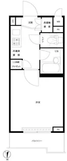 ルーブル大鳥居【3階】の間取り