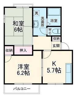 エスポワール【1階】の間取り
