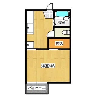 藤田コーポI【1階】の間取り