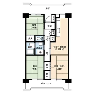 URアーバンフォレスト金山(桜田)【2階】の間取り