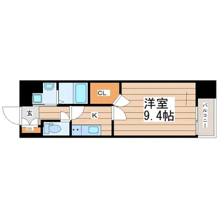 アークデュオ仙台苦竹【2階】の間取り