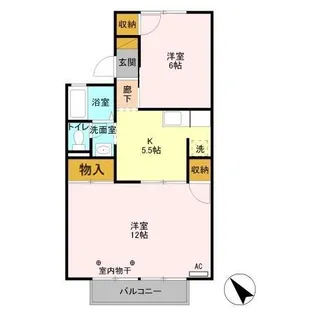 エルハイツ【2階】の間取り
