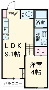 DELSOL IKOMA【3階】の間取り