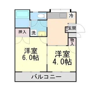 ハイツ豊中【2階】の間取り