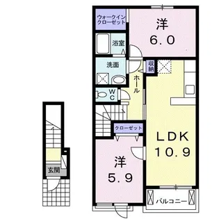 スペリオールI【2階】の間取り