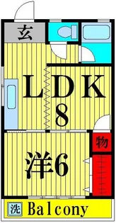 冨塚コーポ【3階】の間取り