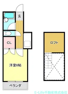 B-east尾ノ上【2階】の間取り